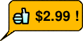 Medium bubble with icon and one line of text.